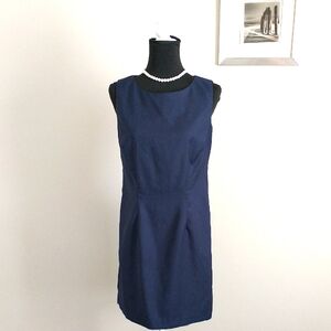 Goodclothes Elegant Navy Blue Sleeveless Dress
